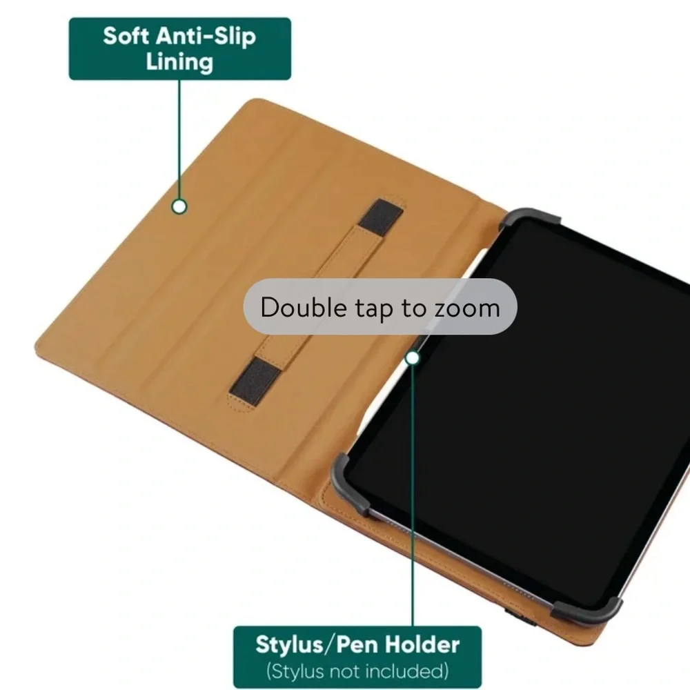 Universal Tablet Folio Case, Fits Most 9 - 11